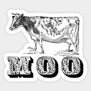 Moo Cow Sticker